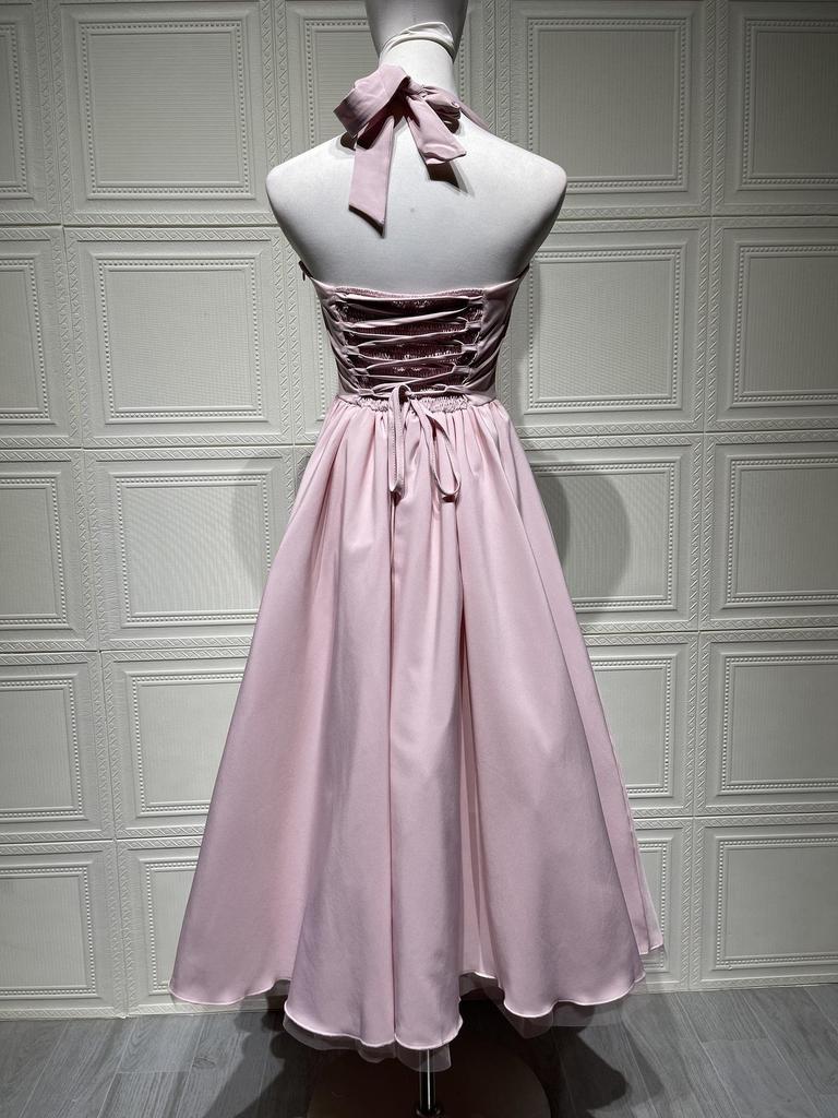 Lace-Up Waist-Cinching Puffy Evening Gown (European and American Design) - 2025 Collection