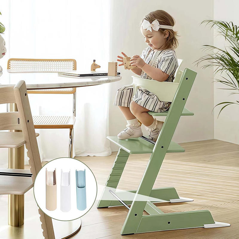Insert Dining Chair Accessories Safety Extension Piece Anti Tipping Strip Baby Chair Anti-Skid Leg Pad Feet 2PCS/set