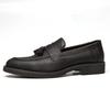 Men's Shoes Four Seasons New Casual Fringed Leather Shoes Men's Fashion Foot Cover One Pedal Loafers Trendy Small Leather Shoes Men