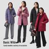 Qianrengang Women's Hooded Mid-Length Down Jacket Y309308Y