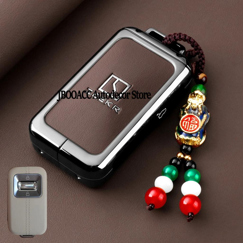 For Geely Zeekr 9X 001 Car Key Bag Shell Remote Key Protector Car Key Case Cover Shell Holder Interior Car Accessories