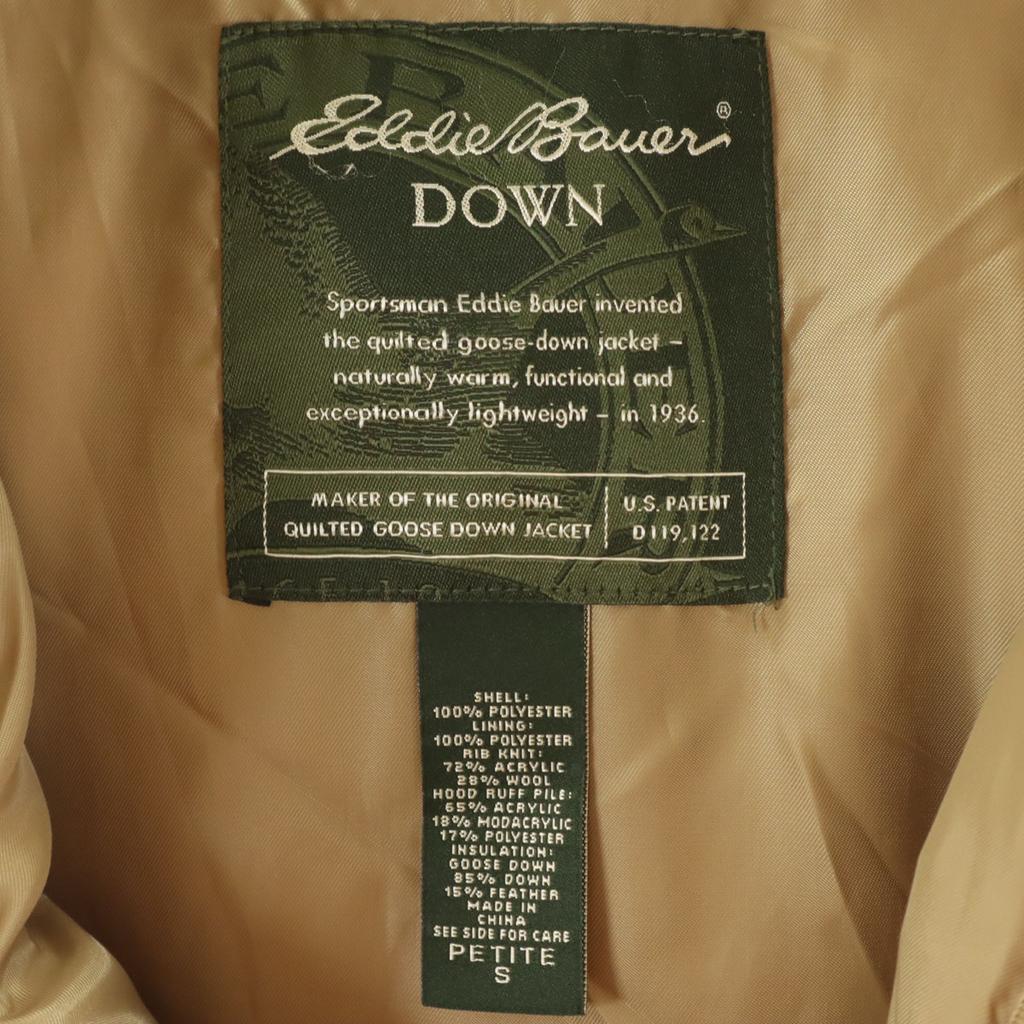 Eddie Bauer Down jacket S Beige Outdoors Women Used