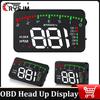 A900 OBD Car Head Up Display OBD2 HUD Windshield Projector Water Temperature Voltage Engine RPM MPH KMH With Overspeed Warning