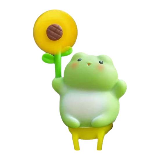 Cartoon Windmill Car Decoration with Soft Doll Cute Rotary Ornament for Dashboard Handlebar & Vent Solar/Manual Spin Fun Summer Gift for Car Bike