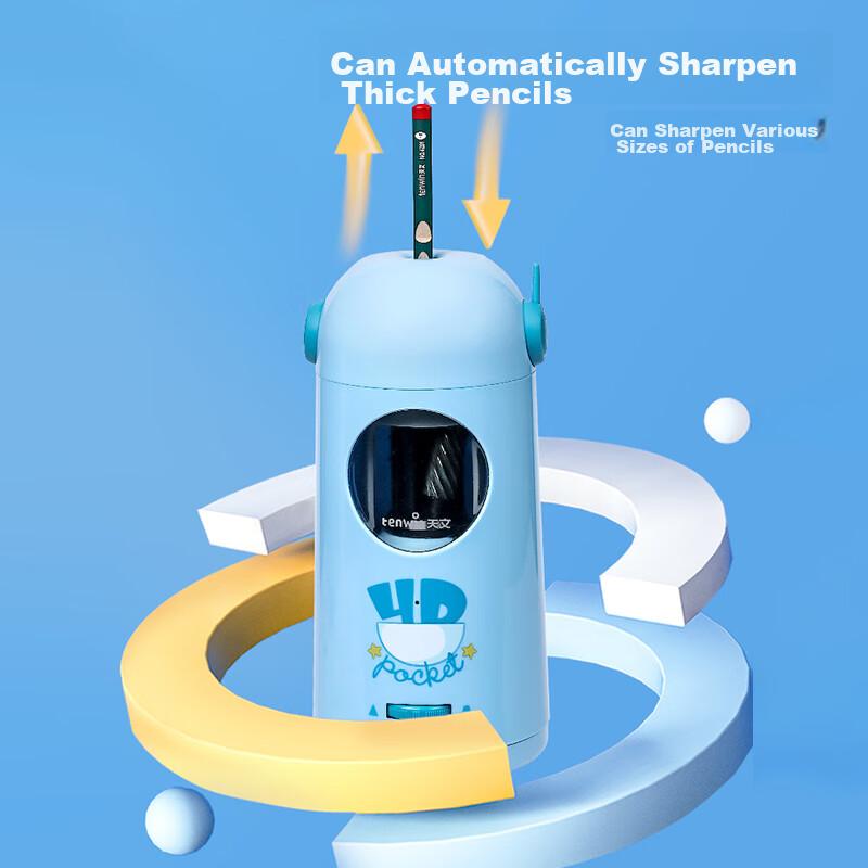Large-Aperture Fully Automatic Pencil Sharpener Machine Learning Set, Children's Holiday Gift