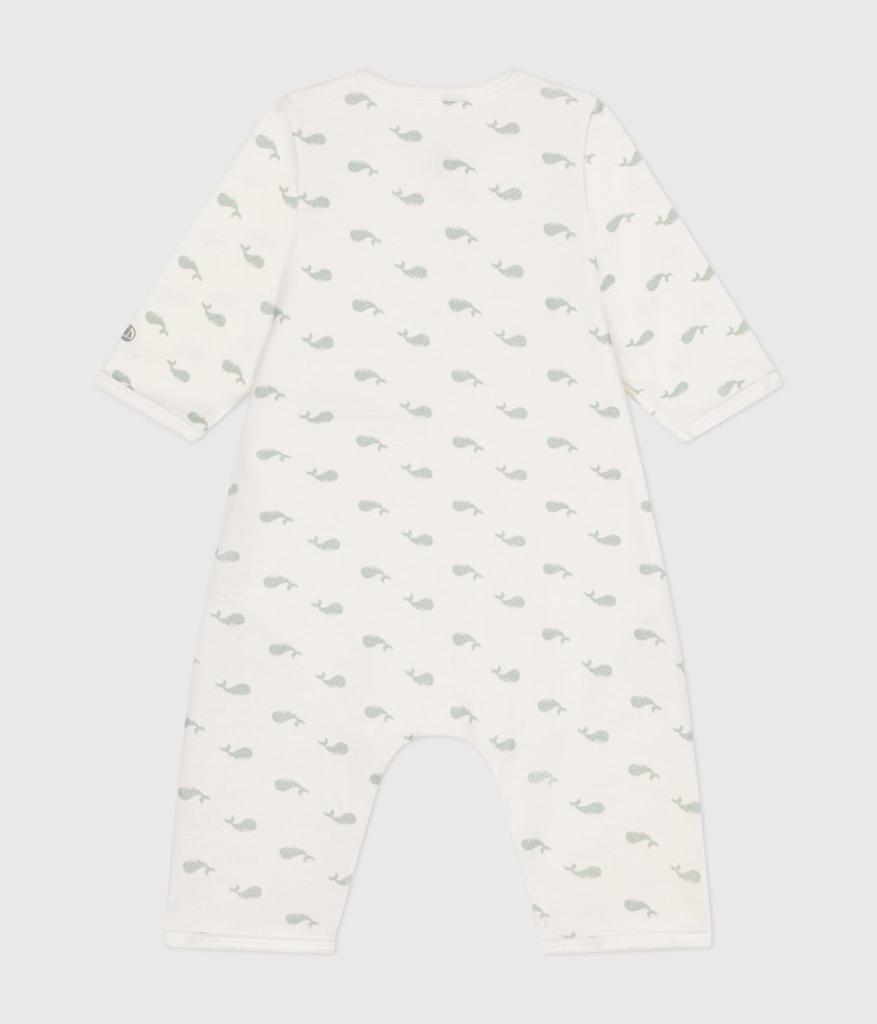 Bodyjama A0ATX Green 12 Months 74cm [Petit Bateau] Off-white/Light