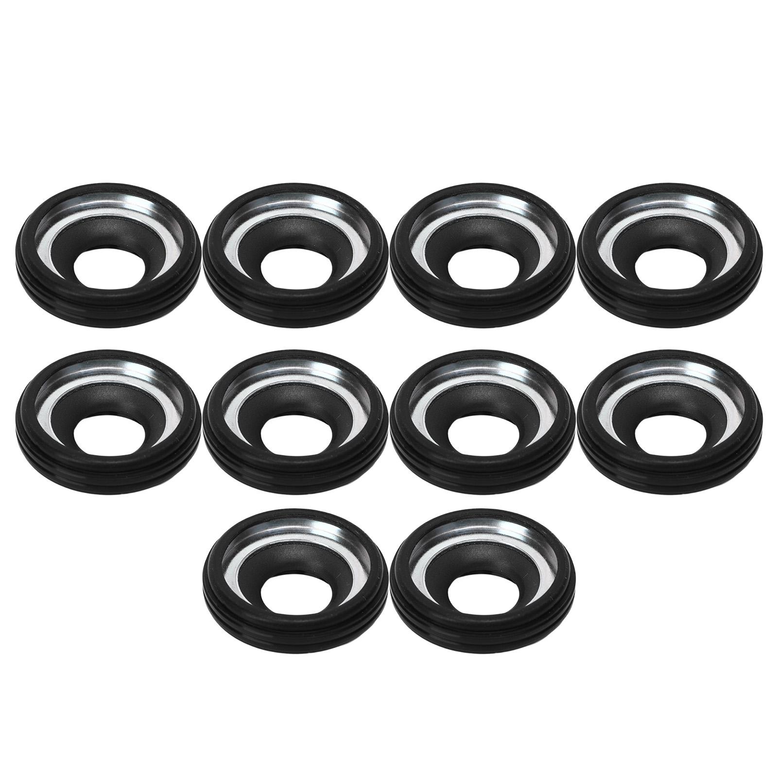 

10 шт. Комплект сальников вала компрессора кондиционера Резиновый Полный Компактная структура Подходит для компрессора кондиционера DKS32C