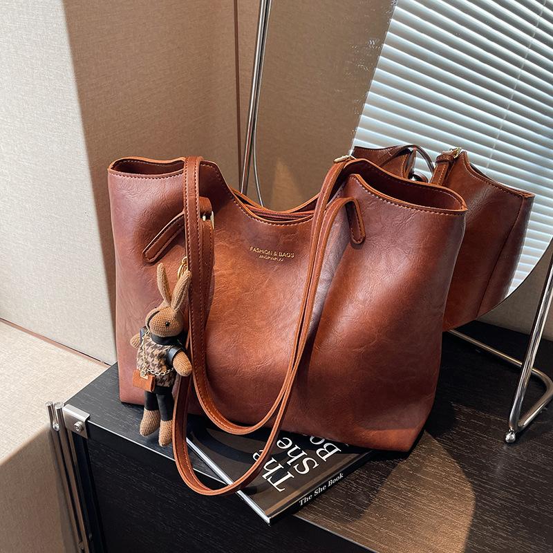 Large Capacity Autumn and Winter Bag Women's New Daily College Student Commuting Tote Bag Women's Shoulder Bag