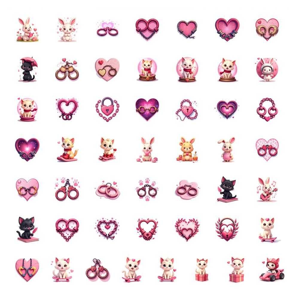 

50pcs Stickers DIY Stickers Stationery Stickers For Guitar Laptop Helmet Skateboard Suitcase Fridge Phone Luggage Laptop DIY
