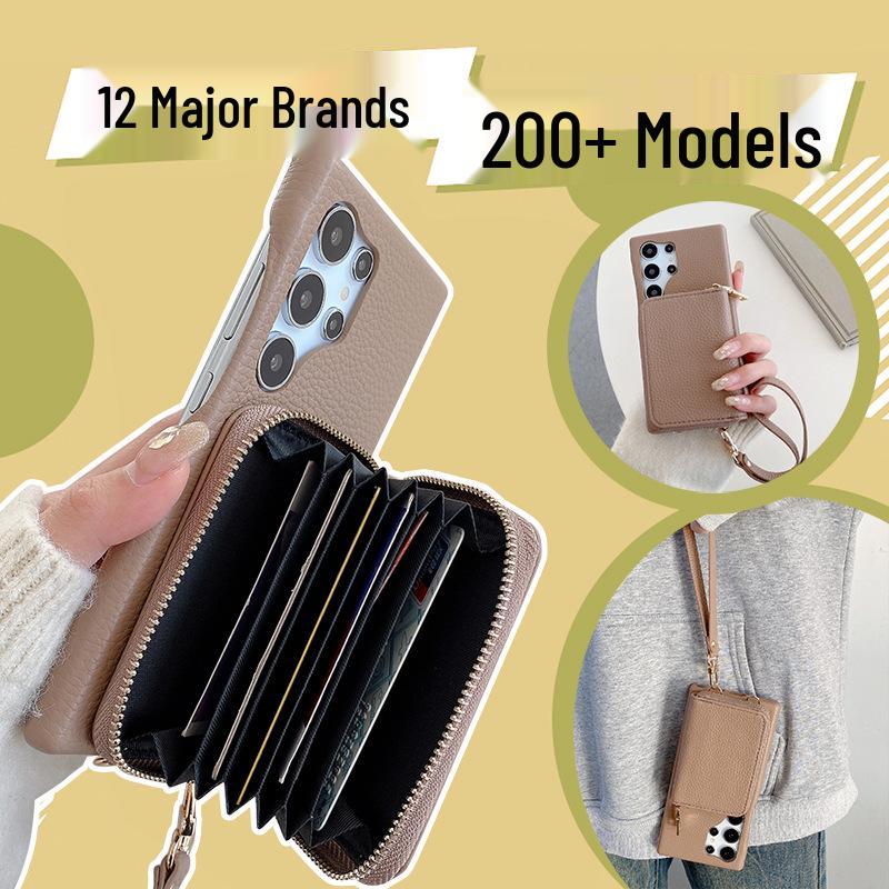 Samsung S26 Ultra Coin Purse Phone Case with Wrist Strap - Fits S25 Plus, S20 Models