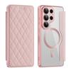 Flip Card Slot Wallet PU Leather for MagSafe Plating Case for Samsung Galaxy S26 Ultra S25 Edge S24 S23FE S22 Plus A57 A37 Cover