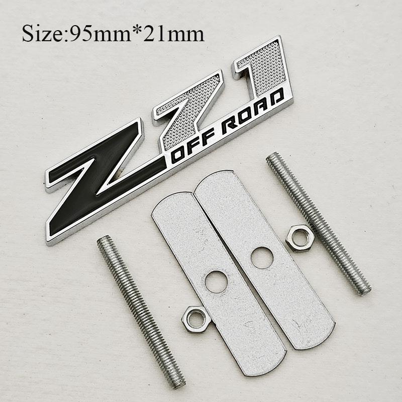 3D Metal Car Styling Logo Z71 OFFRoad Grille Badge Sticker Emblem For Chevrolet Silverado Equinox Colorado Blazer Traverse Tahoe