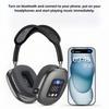 Head-mounted Touch Screen Earphones Digital Display Screen Noise Cancellation Casque Bluetooth Headphones