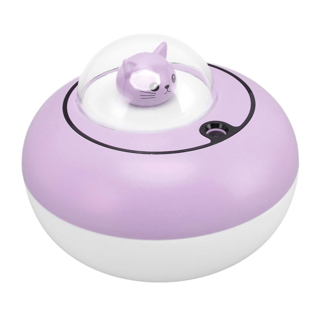 Humidifier Cute Cat Sculpture Portable Quiet Desktop Humidifier for USB Plug In