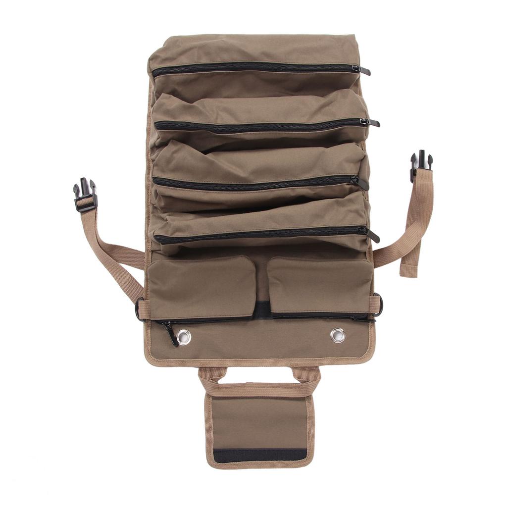 Werkzeugtasche zum Aufrollen, multifunktional, aus Oxford-Gewebe, strapazierfähig, tragbar, zum Aufrollen, Werkzeugtasche, Organizer