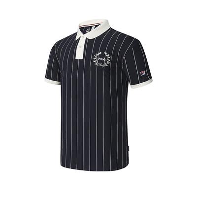 Tenis Atletic la Modă cu Dungi Larg Mânecă Scurtă Tricou Polo Bărbați topuri A11M533118F-ZA