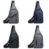 Men Chest Bag Waterproof Oxford Material With Adjustable Strap For Daily Use