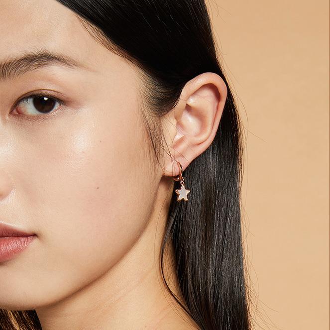 Trendy Korean Minimalist Star Ear Cuff & Stud Earrings