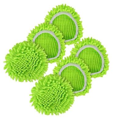 Easy Change Rotating Mop Replacement Fabric Pad Machine Washable Heavy Duty Cleaning For Floor Walls