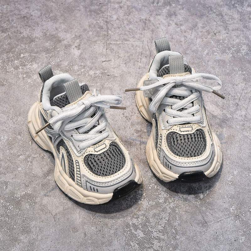 

Spring and Autumn New Children s Shoes Versatile Non-slip Soft Sole Breathable Lightweight Student Boys and Girls Sports Running Shoes 21 yards + length 13 cm серый