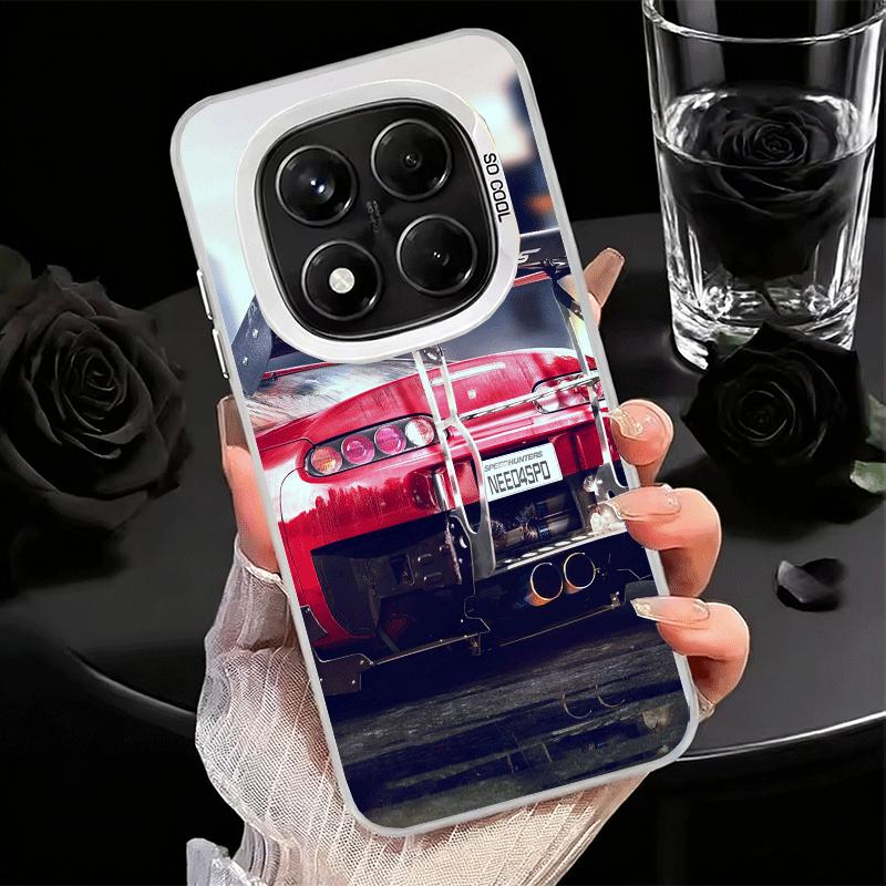 Japan JDM Sports Cars Theme Soft Phone Case for Xiaomi Redmi Note 13 14 15 Pro Plus 12S 12 11S 11 11T 10S 10 Shockproof Cover Ba