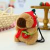 Plush Toys Kapibala Dolls Knitted Colorful Rope Hanging Keychain Kapibala Doll Bara Capybara Hanging
