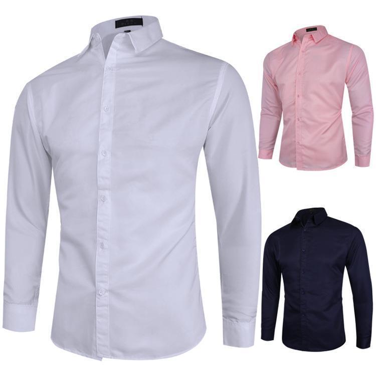 2024 Men's Fashion Long-Sleeve Multicolor Slim Fit Shirt