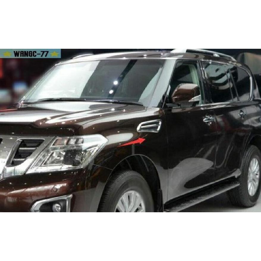 Black Front Side Door Fender Cover Trim For Nissan Armada Patrol Y62 2017-
