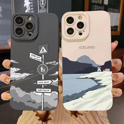 Coque de téléphone d'été minimaliste style frais pour Xiaomi Redmi Note 13 12 11 Pro Plus 12S 11S 11 10S 10 9S 9 Redmi 12C 13C Housse souple
