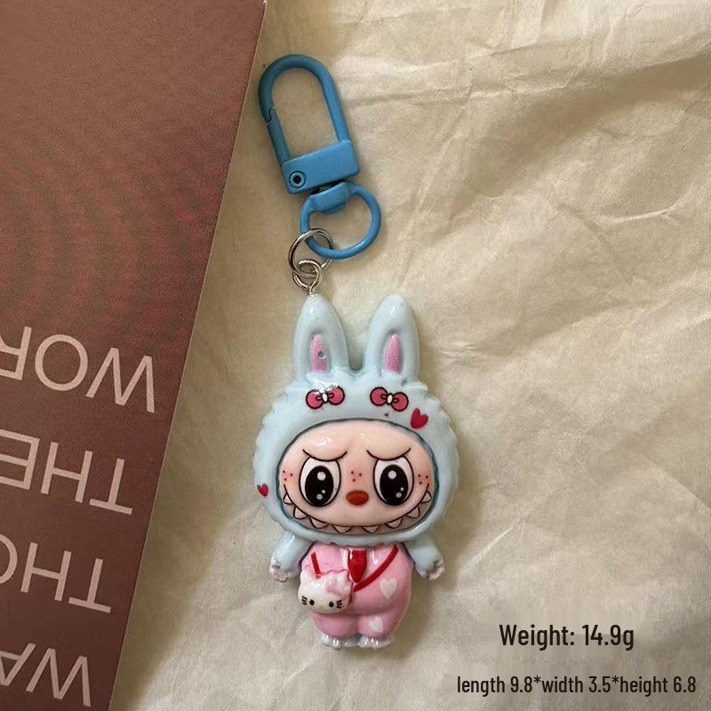 Large Cartoon Resin Doll Keychain Pendant for Backpacks - DIY Accessories