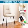 24Pcs Chair Leg Floor Protectors Silicone Chair Leg Protectors Caps Covers for Hardwood Floors Furniture Pads Sliders with Wrapped Felt Bottom Medium