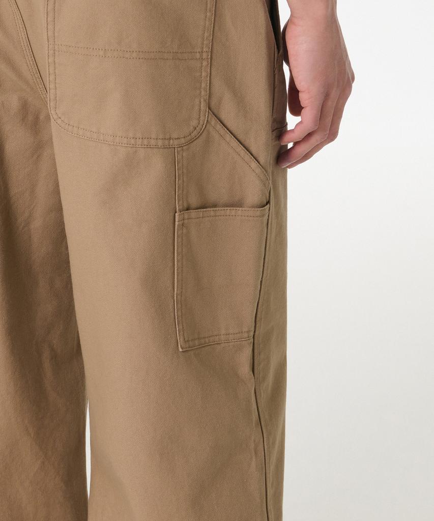 Musinsa Standard Canvas Wide Double Knee Carpenter Pants [Beige]