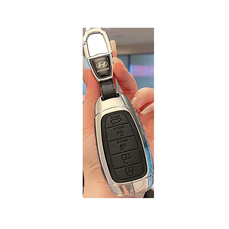Metal Leather Protective Key Cover for 2021-22 Beijing Hyundai Custu