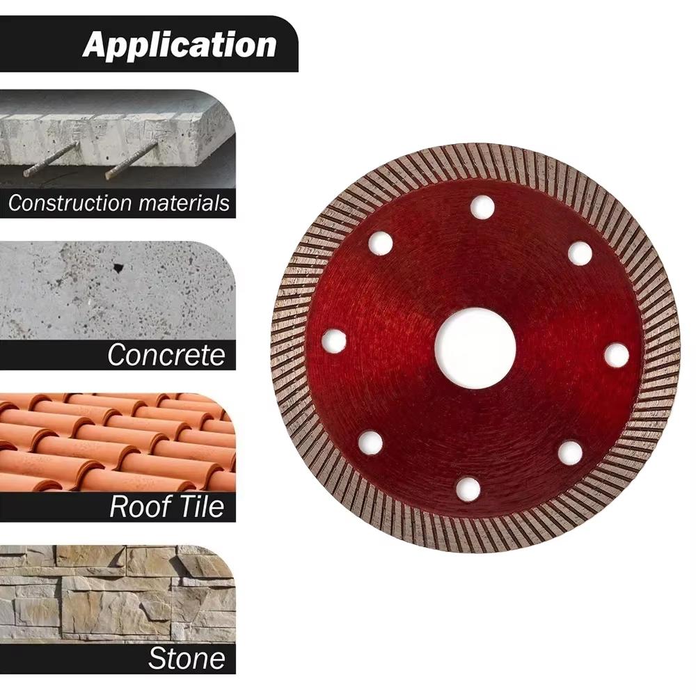 105mm Turbo Diamond Saw Blade Disc Porcelain Tile Ceramic Granite Marble Cutting Blades For Angle Grinder Diamond Saw Blade