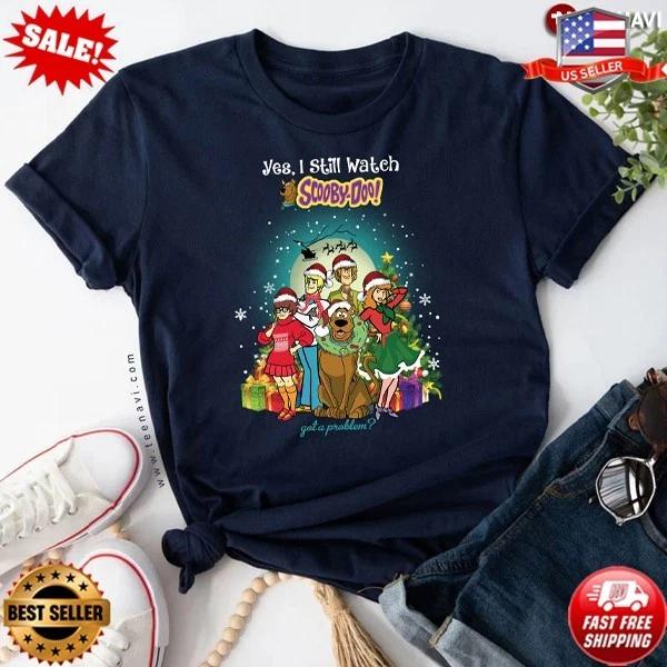Yes I Still Watch Scooby Doo for Christmas T-Shirt Scooby Doo T-shirt, S-5XL 4XL