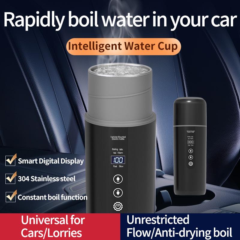 Universal 12V/24V Portable Multi-Functional Electric Heated Car Water Cup