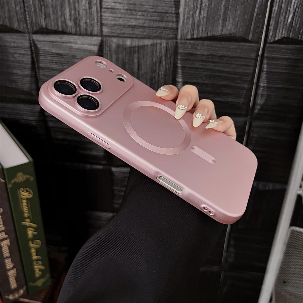 For Magsafe Magnetic Wireless Charge Case For iPhone 17 16 15 14 13 12 11 Pro Max 17Air 16e Silicone Glass Lens Protection Cover