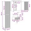 Bathroom Furniture Set 5 pcs Smoked Oak