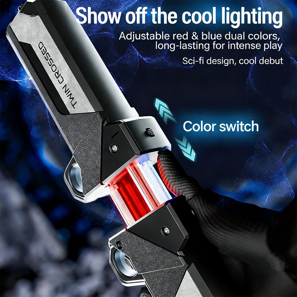 Double Edged Retractable LED Plastic Lightsaber, Sword, Role-playing Weapon, L Sword Toy