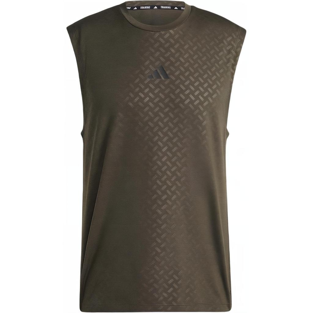 Adidas Power Tank Top Quick-Dry Sports Fitness Vest Men Tops Dark-Olive-Green Black JD8457