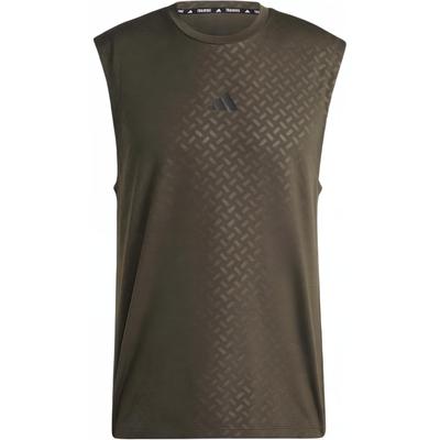 Power Tank Top Schnelltrocknend Sport Fitness Weste Herren Tops Dunkelolivgrün Schwarz JD8457