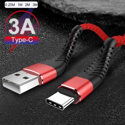20cm 1m 2m 3m cabo de carga rápida tipo c usb c para ipad samsung huawei xiaomi tipo-c carregador usbc origem fio de telefone móvel longo curto