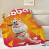 Cartoon Cute B-Booba Blanket Flannel Warm Comfort Soft Plush Blanket For Picnic Beds Sofas Homes And Bedrooms