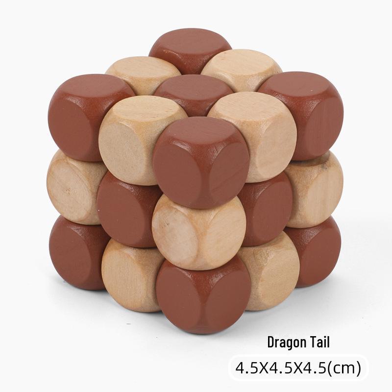 

Большой пазл «Хвост дракона» из дерева Лубан: Классическая развивающая игрушка для взрослых и детей