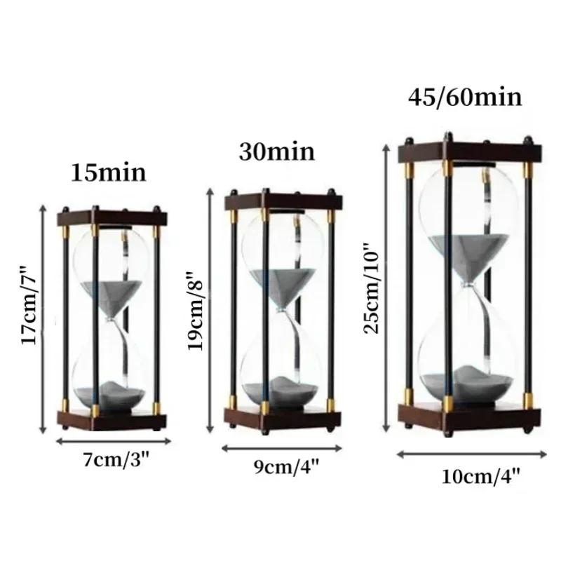 15/30/45/60 Minutes Retro Hourglass Luxury Gift Study Living Room Decoration Office Decompression Ornaments Home Arts and Crafts