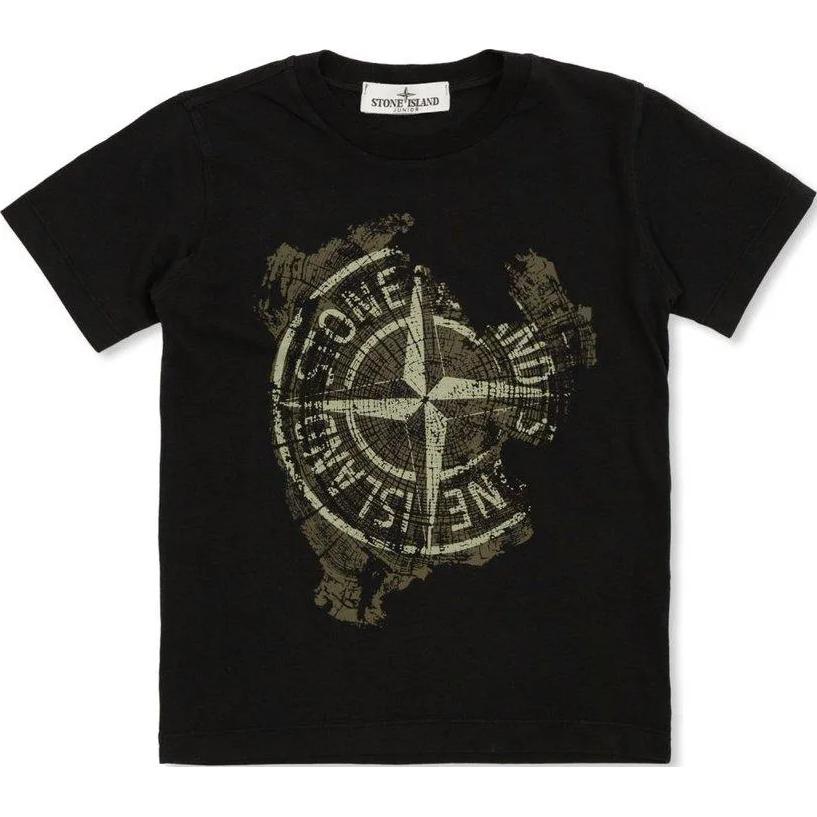 Stone Island Logo Print Round Neck