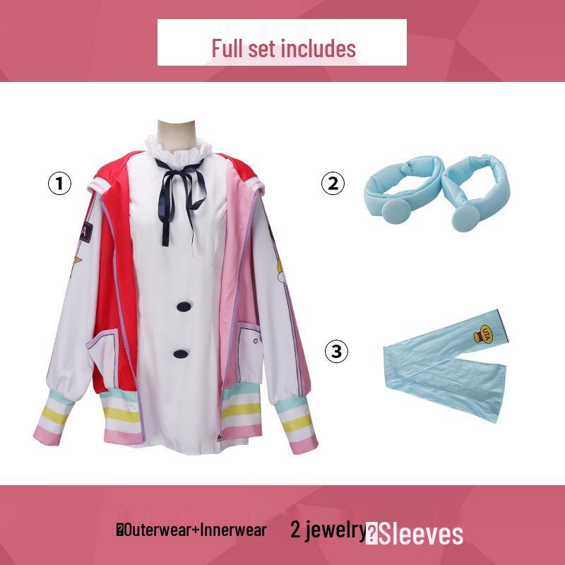 

Пальто для косплея Уты из фильма One Piece RED - Костюм мировой дивы Long Costume + Accessories
