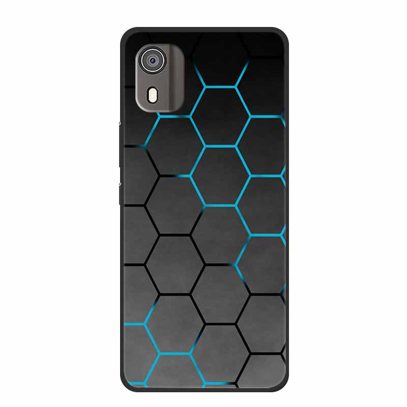 Case For Nokia C02 Luxury Soft Silicone TPU Black Phone Cover for Nokia C02 C 02 NokiaC02 Funda Lovely Shockproof Bumper Coque
