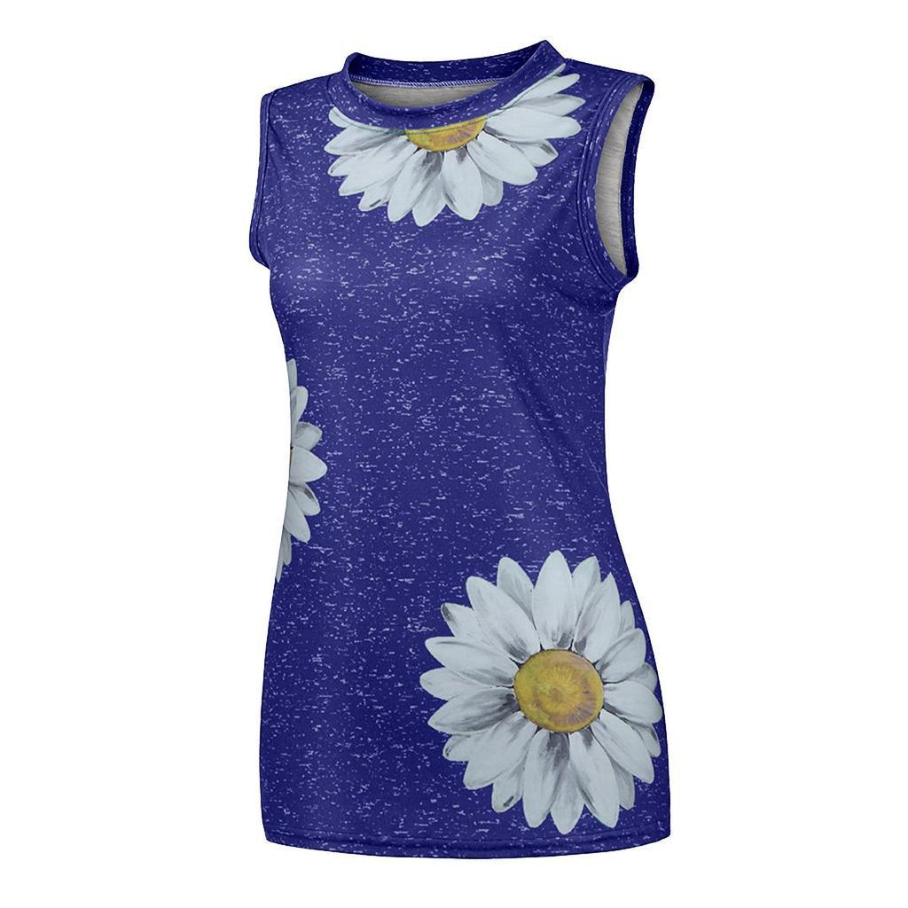 Women Summer Tops   Print Sleeveless Tank T-Shirts Graphic Blouse