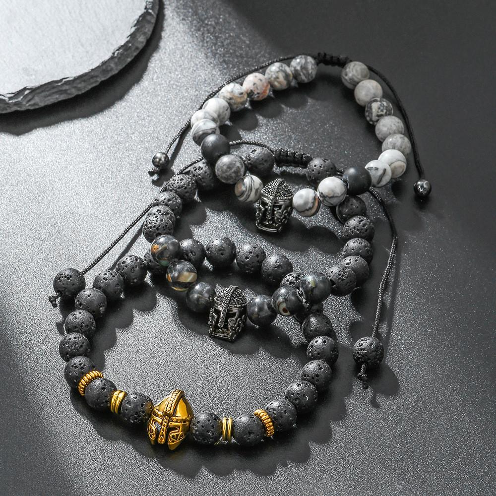 Handcrafted Agate Lava Stone Beaded Bracelet For Yoga And Travel Gifts